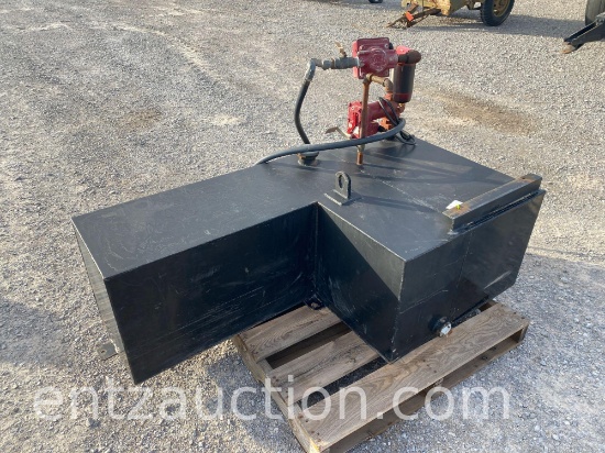 120 GALLON L SHAPED FUEL TANK, WITH ELEC. PUMP
