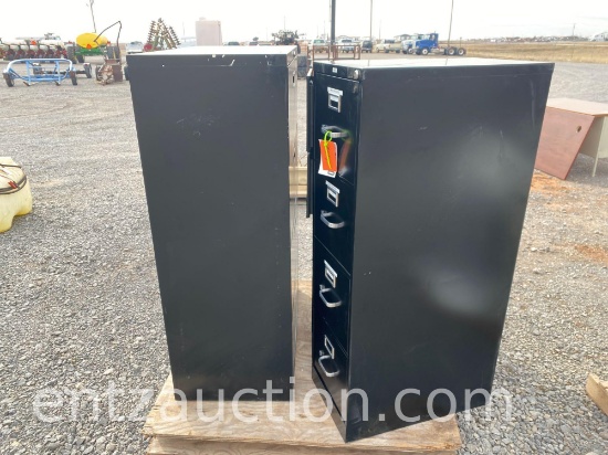 3' X 19" X 53" 4 DRAWER FILE CABINET, 25" X 14.5"
