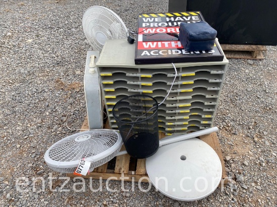 MAIL CABINET, 3 FANS, AUTOMATIC BLOOD PRESSURE