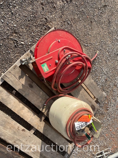 SPEEDAIR HOSE REEL WITH 50' OF HOSE , PORTABLE
