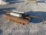 (4) MUFFLERS, PROPANE TANK