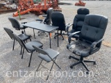 LOT OF OFFICE CHAIRS, FOLDING TABLE AND FOLDING