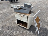 4 DRAWER TOOL CART, 3 BREAKER BOXES, STEP STOOL