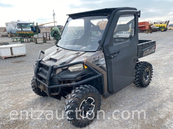 2017 POLARIS RANGER XP 1000, 4X4, GAS, FULL CAB,