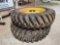 SET OF FIRESTONE 18.4 R42 TIRES ON JD RIMS