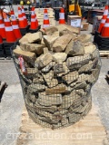 BUCKSKIN MILL ENDS, TUMBLED DECORATIVE STONE,