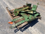 LOT OF JD 20 SERIES FRONT WEIGHTS AND LOADER