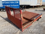 SHOPBUILT 8' FLATBED PICKUP BED WITH HAY SPIKE,