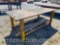 SHOPBUILT 4' X 8' WELDING TABLE, 1