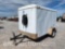 2011 INTERSTATE CARGO TRAILER, 10' X 6', SA, BP,