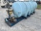 1,000 GALLON POLY TANK ON SKID WITH GAS ENGINE,