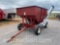 4 WHEEL GRAVITY WAGON, GAS/HYD. AUGER, 18
