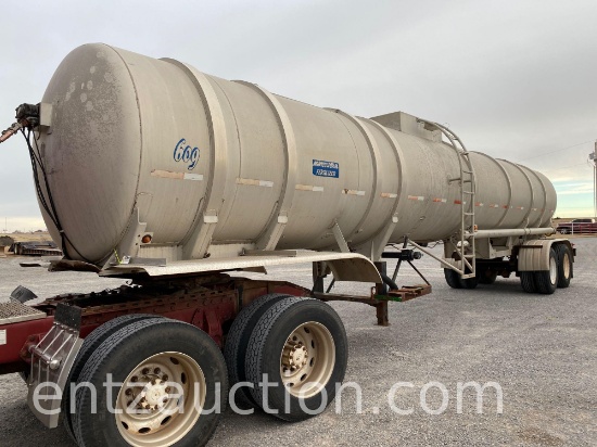 1974 RELIABLE TANKER TRAILER, 3" CAMLOCK,