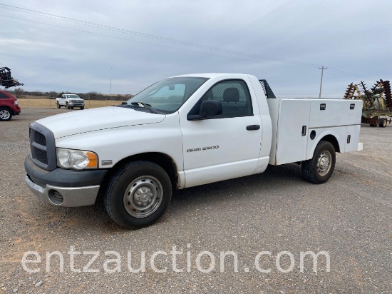 2005 DODGE 2500 PICKUP, HEMI, AUTO, GAS, 2 DOOR,