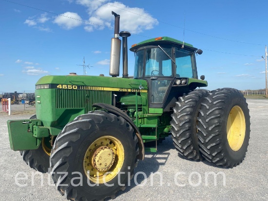 1984 JD 4650 TRACTOR, C&A, FWA, 3PT., PTO,