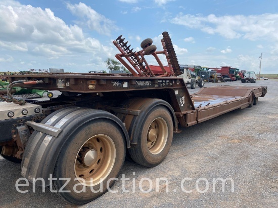 TRAIL EZE EQUIPMENT TRAILER, 96" X 38' + 9'