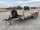 18' UTILITY TRAILER, TA, BP, 7,000 LB AXLES,