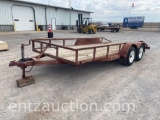16' UTILITY TRAILER, TA, BP, (R) NO TITLE,