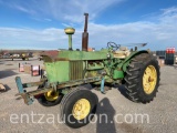 1968 JD 4020 TRACTOR, DIESEL, 2 HYDRAULICS,