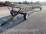 SHOPBUILT 24' 4 WHEEL PORTABLE HAY TRAILER,