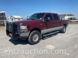 2004 FORD F250 XLT SUPER DUTY PICKUP, 4X4, AUTO