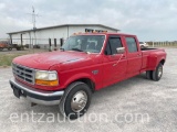 1997 FORD F350 DUALLY PICKUP, 7.3L TURBO DIESEL