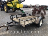 SHOPBUILT 5? X 10' UTILITY TRAILER, SINGLE AXLE