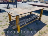 SHOPBUILT 4' X 8' WELDING TABLE, 1