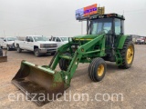 1998 JD 7410 TRACTOR, CAB, 3PT., PTO, 4 SPD. QUAD