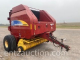 2010 NEW HOLLAND BR 7090 ROUND BALER, NET AND