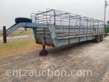 S&H 6' X 23' GN STOCK TRAILER, TA, SPRING