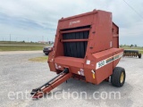 HESSTON 560 ROUND BALER, TWINE, ***MONITOR IN