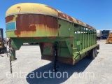 CAPITOL 6' X 18' GN STOCK TRAILER, SOLID