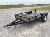 SHOPBUILT 5' X 10' UTILITY TRAILER, SA,