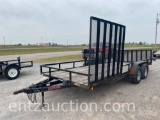 2011 LAMAR 7' X 18' UTILITY TRAILER, FOLDING