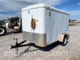 2012 LOAD RUNNER CARGO TRAILER, 10' X 6' SA, BP,