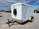 2011 INTERSTATE CARGO TRAILER, 10' X 6', SA, BP,
