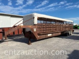 GN STOCK TRAILER, 6' X 32', 3 COMPARTMENTS,