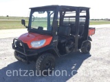 2018 KUBOTA RTV 1140 SIDE BY SIDE, CREW CAB,