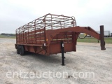 HANOVER 6' X 20' GN LIVESTOCK TRAILER, TA,