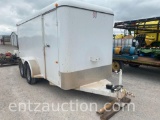 2011 WW CARGO TRAILER, 5' X 15', TA, BP,