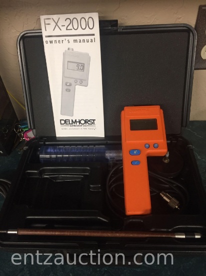 DELMHORST FX-200 MOISTURE TESTER, TESTS IN BALE,