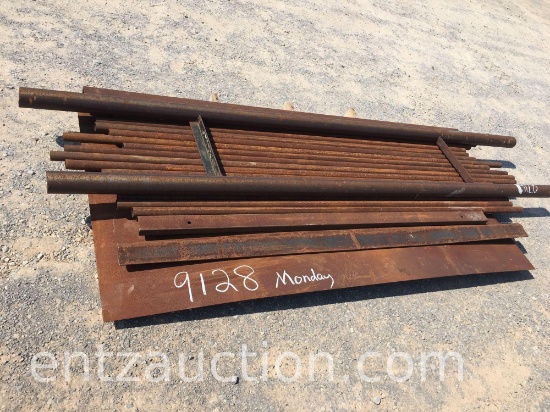 MISC. STEEL - (1) 4' X 8' X 1/8" PLATE, (15)