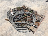 PALLET OF MISC. CABLES, (2) 30' TOW CABLES