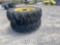 SET OF FIRESTONE 18.4R 38 DUALS ON RIMS