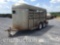 1999 WW STOCK TRAILER, 14' X 5', 2 COMPARTMENTS,