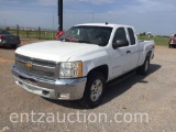 2012 CHEVY 1500 Z71 PICKUP, EXTENDED CAB, AUTO,