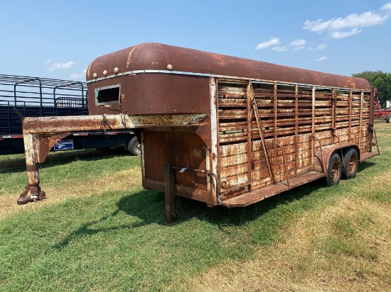 HAMILTON 20' X 5' STOCK TRAILER,