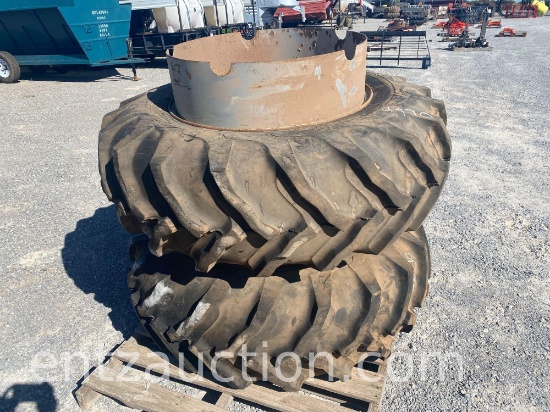 GOODYEAR 16.9-30 TRACTOR TIRES ON RIMS ***