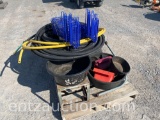 TOOL AND SUPPLY HANGERS, PIG AND GOAT FEEDERS,
